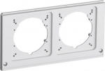 Front with two openings for 63A outlet or twin Schuko for Modular Combi 2CMA191083R1000 | 7392696910835
