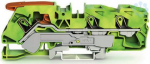 3-conductor through terminal block with lever and Push-in CAGE CLAMP 16 mm&sup2;, green-yellow 2116-1307 | 4055143746137