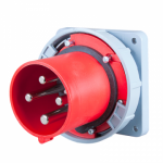 CEE Industrial Plug 4x125A (3P+PE) 6h IP67 TWIST 120x120mm red 644-6 | 9003399068089