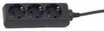 Extension 3 sockets 5m 3G1,5 black 188305 PAGACU39.1 | 4744984013453