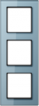 3-gang frame grey-blue glass, A-Creation AC583GLBLGR | 4011377026797