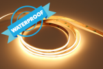 LED strip 8W, CRI>90, 12V, warm white 3000K, IP65, 5m UQS-COB-8W-WW-WP-12V | 5902135165980