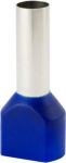 Końc&oacute;wka tulejkowa izolowana podw&oacute;jna HI 2x10,0/18-ni niebieska, Al/Cu 74.74 | 5907053110739