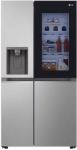 LG Refrigerator | GSGV81PYLL | Energy efficiency class E | Free standing | Side by side | Height 179 cm | Fridge net capacity 416 L | Freezer net capacity 219 L | Display | 36 dB | Silver GSGV81PYLL | 8806084428080