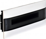 LEGRAND 1X22M FLUSH CABINET SMOKED DOOR E + N  TERMINAL BLOCK FOR DRY WALL 137175 | 3414971198760