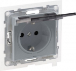 SUNO IP 44 2P+E SOCKET SCHUKO STANDARD AUTO TERMINALS SHUTTERED ALUMINIUM 721323 | 3414972045520