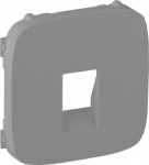 Cover plate Valena Allure - loudspeaker socket - aluminium 755367 | 3414970484352