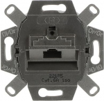 Data connecting insert UAE Cat 6a RJ45 8(8) Inclined version 1gang grey 2CKA000230A0409 | 4011395163856