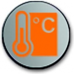 Lighting insert for Busch-priOn&reg; area control element 1gang (6340-xxx) and 3gang (6342-xxx) with >Room temperature< icon. 2CKA006310A0095 | 4011395118948