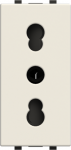 Color: White.   Rated voltage: 250 Vac.   Rated current: 10 / 16A.   Type F+L: 2P + E / P30/17.   Shuttered for child safety.   Screw terminals.   Size: 2 modules. 2CLA223300N1101 | 8427238230580