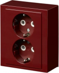 There are terminals for each contact of the socket outlet for max 4 rigid wires. No X-terminals. Colour red (RAL3011). 2TKA00002966 | 6438199004723