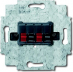 Use this insert with Impressivo center plates 1766-xx and Jussi center plate 2539-214. Push-in connectors for the speaker wires and screw terminals for max 10mm&sup2; internal wires. 2TKA000090G1 | 6418677331367