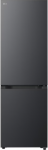 LG Refrigerator | GBBSJ10EEP | Energy efficiency class E | Free standing | Combi | Height 186 cm | No Frost system | Fridge net capacity 220 L | Freezer net capacity 113 L | Display | 35 dB | Essence Matte Black GBBSJ10EEP | 8806096604496