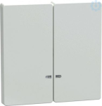 Rocker 2-gang with indicator window , lotus white, System Design MEG3420-6035 | 4042811195755