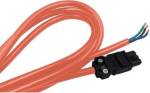Orange Power cable 3m long for IEC Multi-fixing LED lamps NSYLAM3MN | 3606489550868