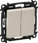 2-gang two-way switch Valena Life - 10 AX - 250 V - with cover plate - ivory 752208 | 3414970459008