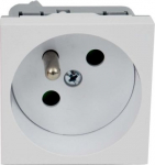 Quadro socket module with protective pin and screens,white - 10 pcs, carton. Easy assembling. Manufactured for Kopos products QP 45X45 C_HB | 8595568919199