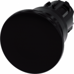 Mushroom pushbutton, 22 mm, round, plastic, black, 40 mm, momentary contact type 3SU1000-1BD10-0AA0 | 4011209956285