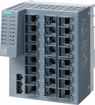SCALANCE XC124, Unmanaged IE switch, 24x 10/100 Mbit/s RJ45 ports, LED diagnostics, error-signaling contact with set button, redundant Power supply Manual available as a download 6GK5124-0BA00-2AC2 | 4047622311998