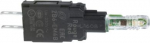 Complete body for pilot lights, Harmony XB6, red light block, with body fixing collar, integral LED, ZB6EM4B | 3389110274837