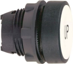 Head for non illuminated push button, Harmony XB5, white flush, 22mm, spring return, white marked UP ZB5AA343 | 3389110134575