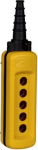 Empty pendant control station, Harmony XAC, plastic, yellow, 5 cut outs XACA05 | 3389110835670