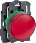 Pilot light, Harmony XB5, plastic, red, 22mm, plain lens for BA9s bulb, lt 250V XB5AV64 | 3389110903980