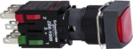 Complete illuminated push button, Harmony XB6, red square flush, 16mm, spring return, 1NO + 1NC,  12 XB6CW4B5B | 3389110763874