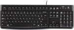 K120 ENG, Keyboard with wire, Black 920-002479 | 5099206021334