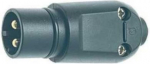 CEE plug 16A 12VAC IP34, black 303086000 | 6438054001669