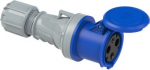 CEE connector 3x63A (2P+PE) 6h IP44 POWER TWIST with cap blue 2331-6 | 9003399683244