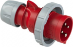 CEE Industrial plug 4x32A (3P+PE) 6h IP67 SHARK red/grey 70242-6 | 9003399157844