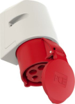 Wall socket outlet 5x32A (3P+N+PE) 6h IP44 red 125-6V | 9003399023026