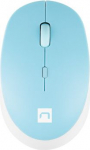 Natec | Mouse | Harrier 2 | Wireless | Bluetooth | White/Blue NMY-1963 | 5901969436488