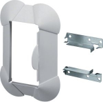 Wall cover plate bracket mounting for BR 70x130mm halogen free in stone grey L33157030 | 4012740313872