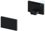 End caps for GRAZIA 10 surface mounted profile flat, 2 pieces, black 1000477 | 4024163187695