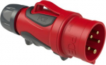 CEE Industrial Plug 5x32A (3P+N+PE) 6h IP44 GRIP red 0253-6 | 9003399369513
