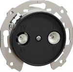 TV/R socket, black, Renova WDE011751 | 3606481062987