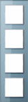 4-gang frame grey-blue glass, A-Creation AC584GLBLGR | 4011377026810