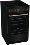 Gorenje Cooker | GECS5B70CLB | Hob type Vitroceramic | Oven type Electric | Black | Width 50 cm | Depth 59.4 cm | 70 L GECS5B70CLB | 3838782624964