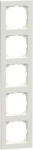 Cover frame, 5-gang, polar white, Merten M-Pure MEG4050-3619 | 4042811181130