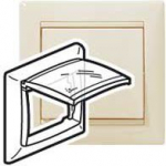 PLAQUE ETANCHE IP44 IVOIRE 774350 | 3245067743508