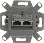 Flush Mounted Inserts UAE Cat 6a RJ45 8(8) Inclined version 1gang metal clad 2CKA000230A0410 | 4011395163863