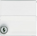 Intermediate Ring with labelling field with Hinged Lid Cylinder with Different Locking Cover plates Busch-Duro 2000&reg; SI and Reflex SI alpine white - Allwetter 44 (IP 44) 2CKA001710A1969 | 4011395872703