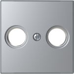 Color: Silver   Cover plate for TV/R/SAT socket outlet 2CLA855200A1301 | 8427238204833