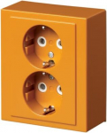 There are terminals for each contact of the socket outlet for max 4 rigid wires. No X-terminals. Colour orange (RAL2000). 2TKA00002967 | 6438199004730