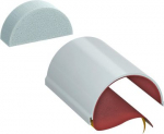 Pūsapaļa pārēja ar iek&scaron;ejo putu slāni 200x116x65mm, PVC, pelēks 7204306 | 4012196448081