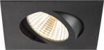 Downlight NEW TRIA 68, 8.3W, 3000K, 38&deg;,  IP20, square, black 1007398 | 4024163277693