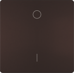 Rocker switch with symbols IO, 2-pole, 3-pole, 68x68mm, Chocolate, DELTA style 5TG7141-0CH40 | 4001869583488