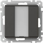 Push button, Exxact, KNX, 1-gang dark WDE003931 | 3606480206405